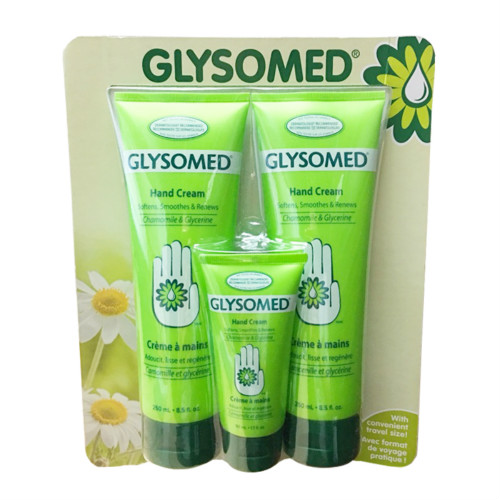 【特价】Glysomed佳莉敏洋甘菊护手霜滋润保湿套装250ml*2+50ml