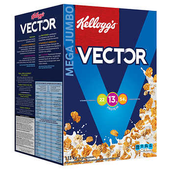 Kellogg‘s 家乐氏VECTOR原味燕麦片全麦谷质营养麦片 1.13kg