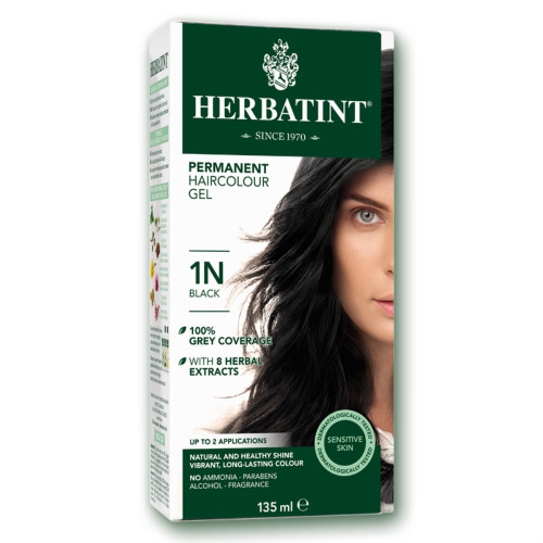 【特价】Herbatint 植物染发剂膏意大利天然不刺激 135ml 1N