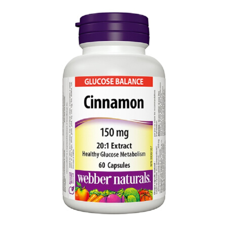 【特价包邮2个装】Webber cinnamon天然浓缩肉桂精华降糖保护胰岛 60粒