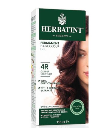 【特价】Herbatint 植物染发剂膏意大利天然不刺激 135ml 4R