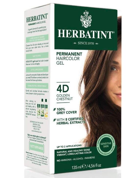 【特价】Herbatint 植物染发剂膏意大利天然不刺激 135ml 4D