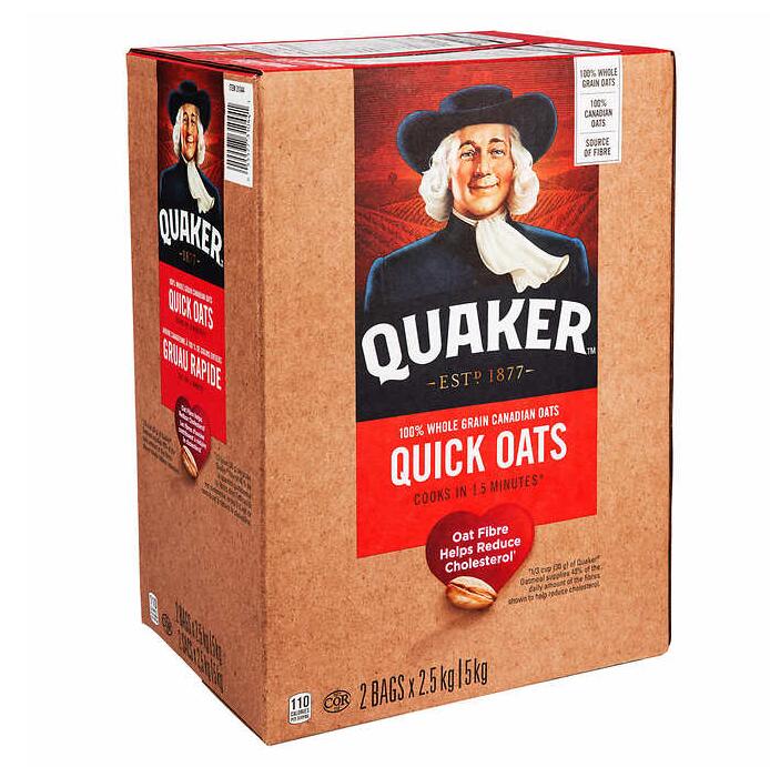 Quaker 传统燕麦片快煮快熟无糖 5.16KG