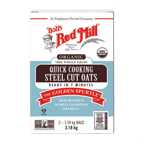 Bob's Red Mill 鲍勃红磨坊纯燕麦麸皮即食燕麦片 3.18kg