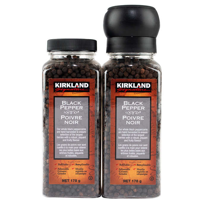 Kirkland 细磨黑胡椒粉带研磨器 357g