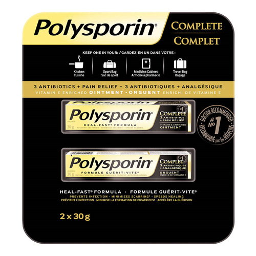 Polysporin烫伤创伤膏 液体创可贴2x30g