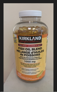 kirkland深海浓缩三文鱼 鱼油1000mg,400粒