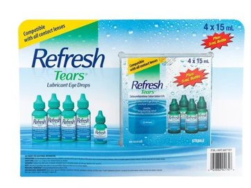 【特价至5月11日】Refresh 缓解不适眼药水人工泪4*15ml+5ml