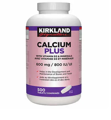 Kirkland 钙片成年人补钙 500片