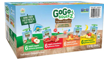 【特价至5月11日】GoGoSqueeZ梦果鲜辅食混合水果泥婴儿果泥2.16kg