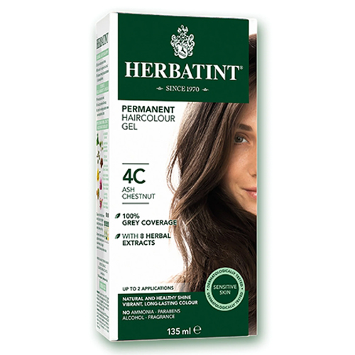 【特价】Herbatint 植物染发剂膏意大利天然不刺激 135ml 4C