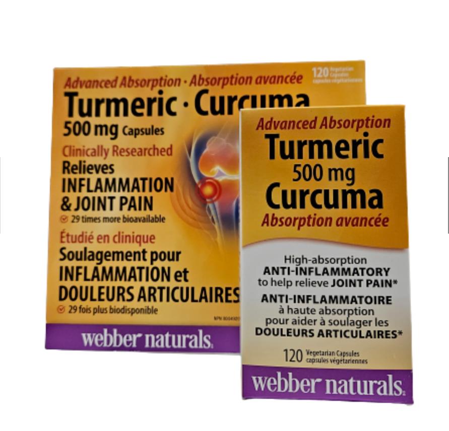 Webber 姜黄素500mg 120粒