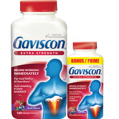 【清货价】Gaviscon胃酸片120粒+25粒