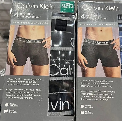 Calvin Klein/CK 男士平角内裤4条装