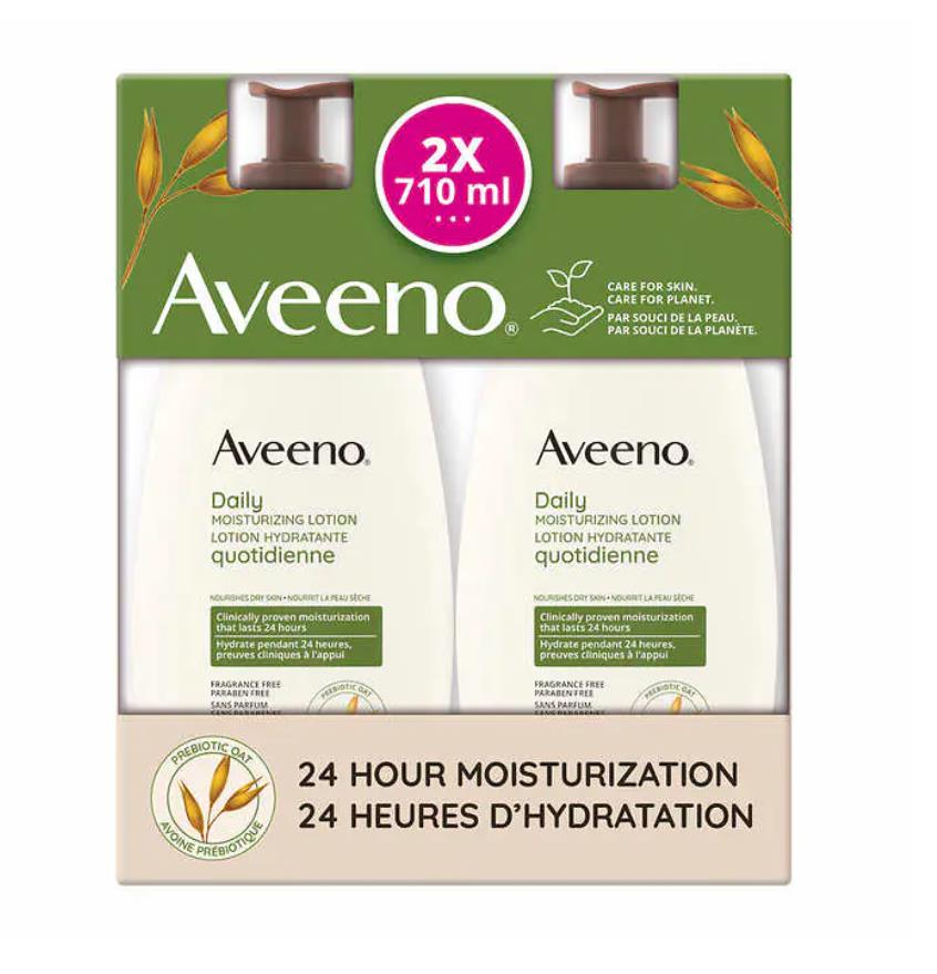 AVEENO成人燕麦保湿润肤身体乳液套装 710mlx2