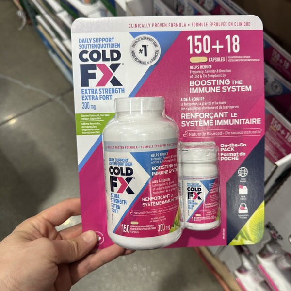 ColdFx提高免疫力抗感冒胶囊150粒+18粒
