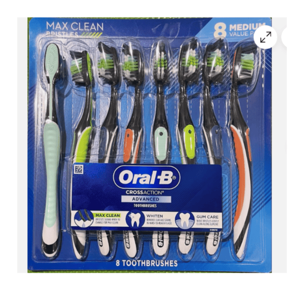 Oral-B 牙刷 8只装（中硬刷毛）