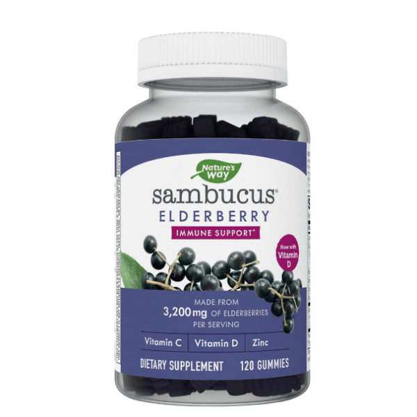 【特价】Nature’s Way Sambucus Elderberry 接骨木维生素软糖120粒